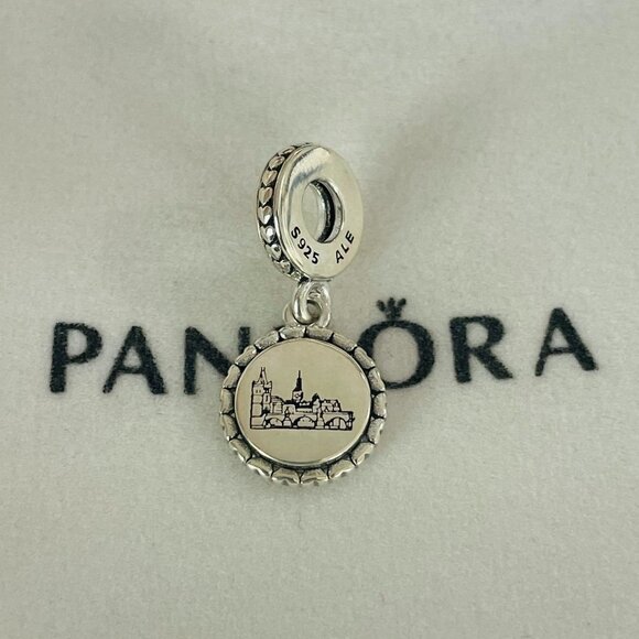 Pandora Charles Bridge Charm Gift Pendant|S925 Sterling Silver Jewelry - Picture 1 of 4